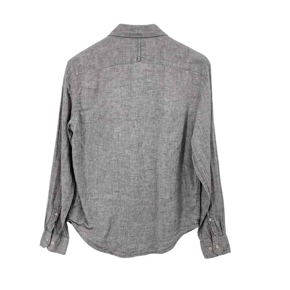 Banana Republic Linen Button Down Shirt Camden Fit Small Mens Breathable Summer
